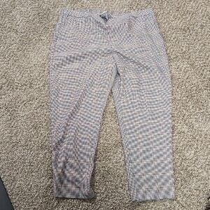 Old Navy Women's Checked Chinos - Tan, White & Black